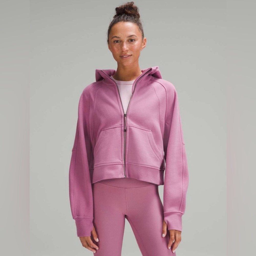 Lululemon Scuba Oversized Full Zip Hoodie in Velvet Dust size XS/S